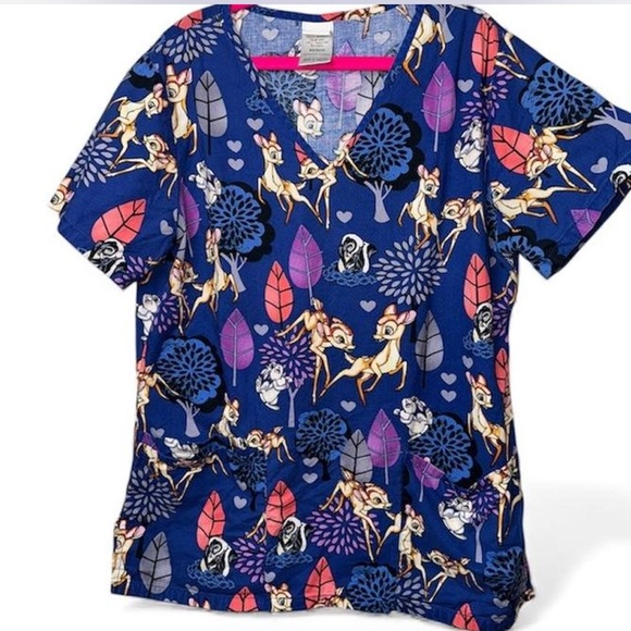 🌿 Disney Bambi Scrub Top – XS 🌿 - Picture 6 of 6